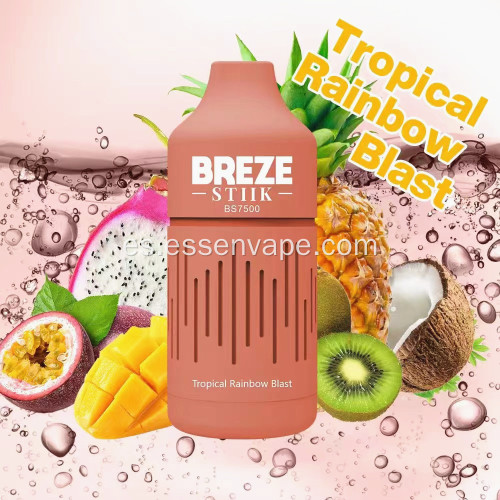 Vapor de vape desechable original Breze 7500 bocanadas buena vape